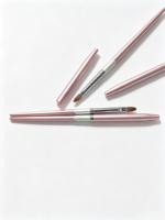 Ensemble de pinceaux pour nail art HIDI de haute qualité en nylon avec support de stylo en métal, logo personnalisé, idéal pour les salons de manucure