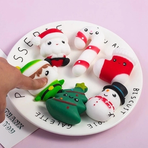 6 modèles de jouets anti-stress amusants de Noël, jouets en TPR souples et moelleux, jouets originaux et classiques, 6 cm, unisexe, enfant - Product Image 2
