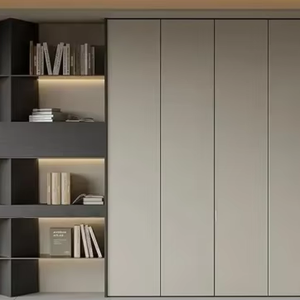 ชั้นวางหนังสือไม้ดีไซน์โบราณแบบเรียบง่ายทันสมัยตู้เก็บของตกแต่งใหม่สำหรับบ้านโรงเรียนโรงแรมหรืออพาร์ทเมนต์ - Product Image 1