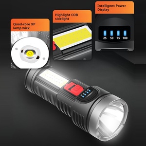 Xinsite đèn pin chiến thuật <span class=keywords><strong>mini</strong></span> cầm tay đèn pin <span class=keywords><strong>LED</strong></span> đa năng Sạc được bằng USB 4 chế độ ánh sáng Pin AA ABS chống nước - Product Image 3