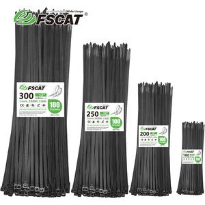 Fscat ชุดสายรัดไนลอนแบบล็อคได้4 + 8 + 10 + 12นิ้ว, 400ชิ้นสำหรับโฮมออฟฟิศ DIY - Product Image 1