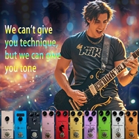 Pédale de guitare électrique OEM avec retard de surcharge de distorsion Chorus Réduction du bruit Effets de vente au détail directs d'usine pour amplificateur de basse