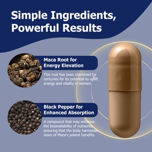 Capsules de Maca en Gros pour Mélange de Poivre Noir Énergisant – Marque Privée – Favorise l'Absorption Améliorée et Stimule la Vitalité - Product Image 3