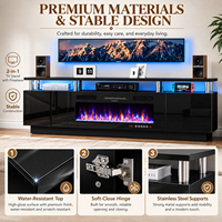 OEM ODM Perapian Listrik Hemat Energi 30 Inci dengan Dudukan TV, 12 Warna Api yang Dapat Disesuaikan, Remote Control untuk Rumah dan Hotel