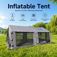 Tente gonflable de luxe, résistante au vent, pour le camping en plein air, toutes saisons, tente gonflable, tente de toit