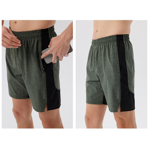 Pantalones Cortos Deportivos para Hombre, 5 Pulgadas, 90% Nailon, 10% Elastano, Secado Rápido, Transpirables, con Bolsillos con Cremallera, para Gimnasio y Running - Product Image 2