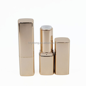 Tube carré doré en gros pour rouge à lèvres, conteneur vide pour baume à lèvres, étui métallisé personnalisé pour emballage de maquillage - Product Image 2