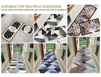 Tapis de couloir d'hôtel coloré, imprimé 3d, plante, Design coloré