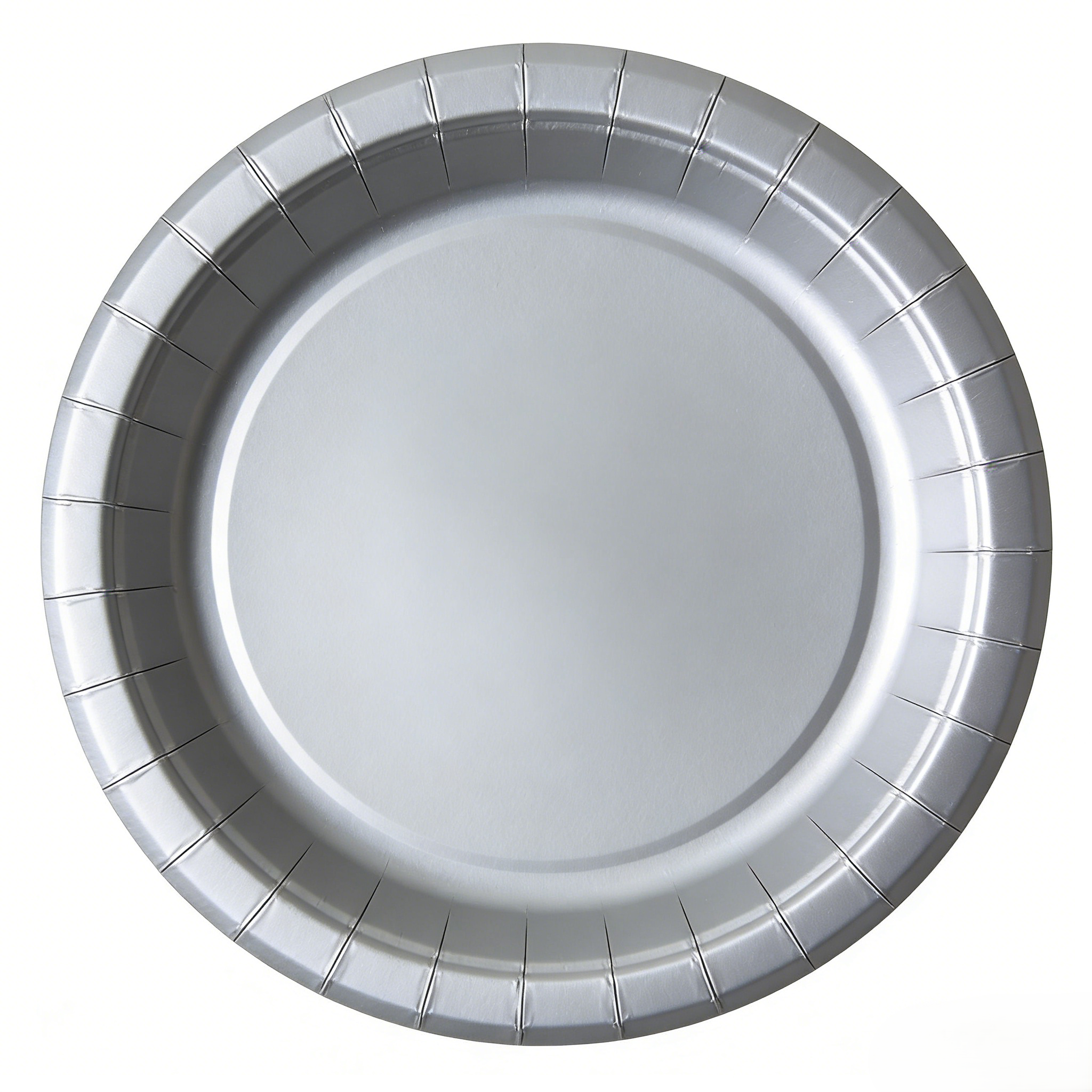 Plato de papel de 9 pulgadas * 10 piezas * Plata