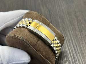 2025 Best-Selling High-End Luxury <b>Men's</b> Mechanical <b>Watch</b> with Two-Tone White Dial and Date Display Classic Wristwatch - Product Image 5