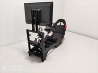 Simulador de carreras plegable con soporte de Tv, simulador de carreras, simulador de Seat, F1