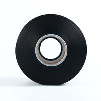 Filament de polyester texturé DTY 75D 36F semi-mat, teint en masse, noir, haute qualité, faible retrait, prix promotionnel