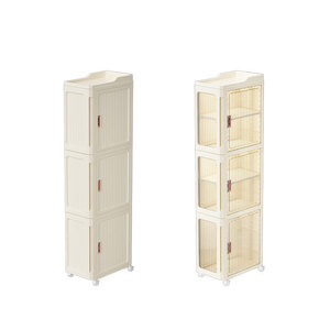 NFS Estrecho Gap Gabinete de almacenamiento de plástico Uso en el hogar Cajón de <span class=keywords><strong>baño</strong></span> Gabinete de almacenamiento Estante de almacenamiento de tamaño pequeño - Product Image 5
