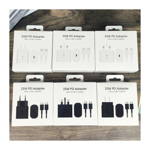 אומץ 25w chargeur <span class=keywords><strong>uk</strong></span> לנו eu eu מטען תקע בלוקים סוג c pt2510 מטען ראשי לגלקסיה s25 s24 s23 אולטרה - Product Image 2
