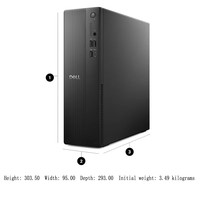 Ordinateur de bureau professionnel mince Dellr Pro QVS1260, processeur Core i5-13400, mémoire DDR5 8 Go-32 Go, SSD 256 Go-1 To, personnalisable pour entreprises et bureaux