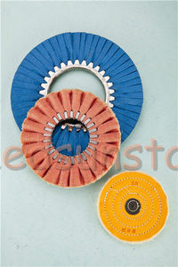 Disco Abrasivo in Cotone Rotondo per Lucidatura Metalli 4"-14"x100p Rosso Sun Star - Product Image 6