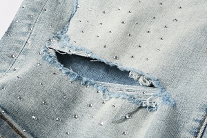 Proveedor Verificado de <span class=keywords><strong>Jeans</strong></span> <span class=keywords><strong>Cortos</strong></span> para <span class=keywords><strong>Hombre</strong></span>, <span class=keywords><strong>Jeans</strong></span> <span class=keywords><strong>Rotos</strong></span> Holgados de Lujo para <span class=keywords><strong>Hombre</strong></span>, Shorts de Mezclilla Personalizados - Product Image 2