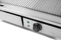 Kommerzielle Edelstahl Tischplatte gerillte flache Platte elektrische Grill platte zum Grillen