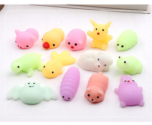 CHENXI Kawaii TPR Squishies de Animales de Compresión Lenta, Mini Juguetes Blandos Antiestrés para Niños, Lindos Squishies Fidget para Aliviar el Estrés - Product Image 5