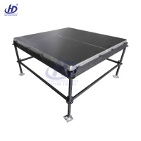 Scène modulaire portable à structure en treillis pour diverses scénarios d'activités, hauteur réglable, options de plusieurs tailles, contreplaqué TUV/Aluminium/Fer