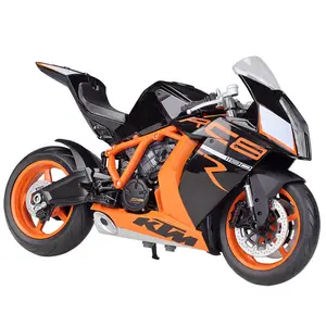 Welly en çok satan 1/10 Diecast KTM 1190 RC8 R simülasyon alaşım motosiklet modeli oyuncak klasik Diecast oyuncak motosiklet