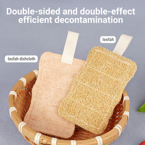 Luffa reinigingsdoek anti-aanbak olie keukendoek absorberend pluisvrij schuursponsje voor het afwassen van afwas en potten - Product Image 2