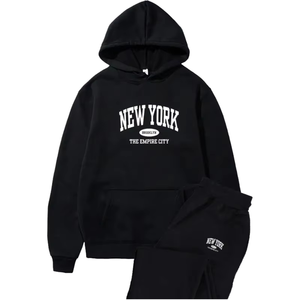 ชุดวอร์มกีฬาดีไซน์ใหม่ขายส่ง แฟชั่นสำหรับทุกเพศ ผลิตจากผ้าฝ้าย 100% ระบายอากาศได้ดี ทรงปกติ ไซส์ใหญ่ ลายเรียบ ผ้าฟลีซ - Product Image 2