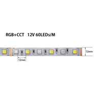 Lampu Strip LED RGB 5 in 1 yang Dapat Diprogram DC24V 5050 60LEDs/m 90LEDs/m IP65/IP68 WS2811 Addressable /Kontrol Suara Wi-Fi RGBWWW