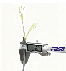 Câble à fibre optique FTTH 1 cœur Italie intérieur/extérieur, couleur grise, 500m 4.6mm double gaine G657A2, 1km 5.0mm câble de branchement fibre optique - Product Image 3