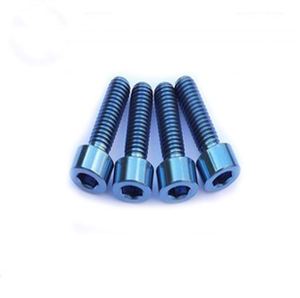 Tornillo de Cabeza Hexagonal de Acero Inoxidable Anodizado Azul, Certificado ISO 9001, Componentes Automotrices y Electrónicos - Product Image 2
