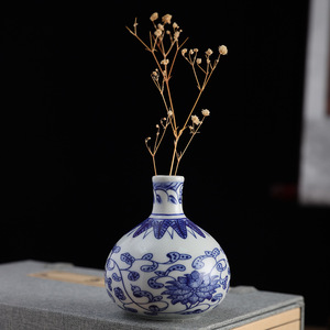 ชุดแจกันเซรามิกสีน้ำเงินขาวลายมาสเตอร์กู่ สำหรับตกแต่งบ้าน ห้องนั่งเล่น ห้องนอน ห้องทำงาน - Product Image 3