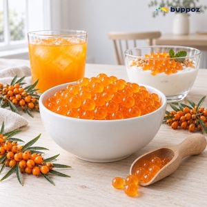 Wholesale Juice Filled Bursting Pearls Bubble Tea Milk Tea Fruit Tea Smoothie Dessert Topping Fig <b>Popping</b> <b>Boba</b> - Product Image 5