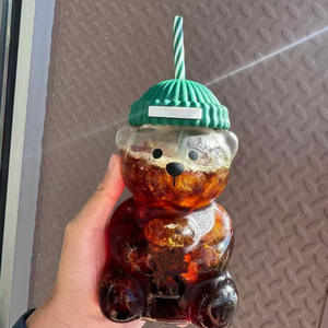 แก้วรูปหมีทำจากแก้วบอโรซิลิเกตทรงสูงสินค้าขายดี - Product Image 5