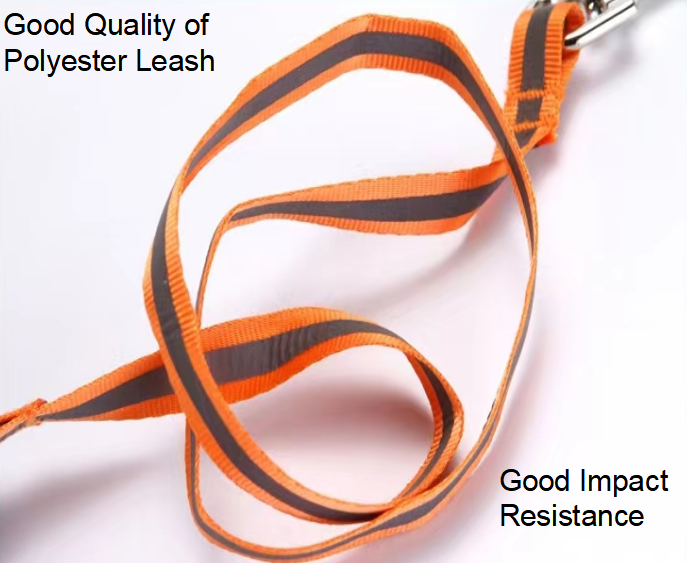 Adjustable Polyester Reflective Dog Leashes Breathable Waterproof Pet Leash