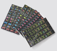 Tuiles de Mahjong Américaines en Acrylique Gravées Roses, Ensemble Complet de 160 Pièces, Design Personnalisé, Qualité Club de Luxe, Cadeau