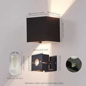 Up Waterproof IP65 <b>Cube</b> Led Wall Lamp Aluminum Adjustable Decoration Wall-Mounted Garden Porch <b>Light</b> 2700-6500K 50000h CRI80 - Product Image 4