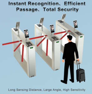 Tourniquet automatique ENBO NBO-G110, barrière pivotante, portillon tourniquet, acier inoxydable 304, reconnaissance faciale, contrôle d'accès par empreinte digitale - Product Image 2