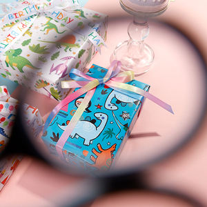 High Quality Disposable Coated 80g <b>Birthday</b> Art <b>Paper</b> Tissue 43*300cm Gift Luxury Custom Packaging <b>Wrapping</b> <b>Paper</b> Roll - Product Image 4