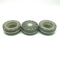Bocal en aluminium coloré rond de 40ml Boîte en aluminium de stockage au safran