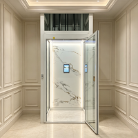 Ascenseur à traction pour maison et villa, à vibrations minimales, styles de portes personnalisables, technologie innovante, installation facile et rapide