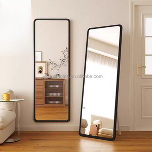 <span class=keywords><strong>Espejo</strong></span> <span class=keywords><strong>Rectangular</strong></span> de Pared con Marco <span class=keywords><strong>Dorado</strong></span> Personalizado, <span class=keywords><strong>Espejo</strong></span> de Madera de Pie de Cuerpo Completo para Vestidor de Sala de Estar - Product Image 6