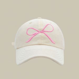 Custom Sports Hats Embroidery Logo Fashion Design Bowknot Women <b>Baseball</b> <b>Caps</b> - Product Image 3