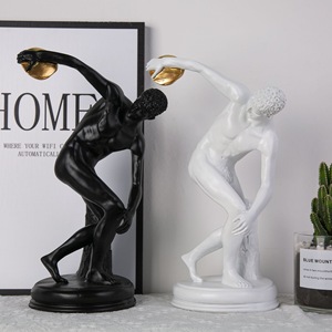 Custom <strong>Athlete</strong> Models Resin Sportman Statue Discus Thrower Sculpture Polyresin Athletic <strong>Figurines</strong> for Living Room Office Decor - Product Image 1
