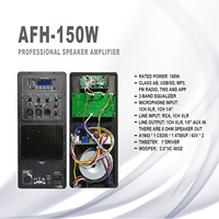 Placa Módulo Amplificador de Potencia Activo Monocanal Accuracy Pro Audio 15AFH-150W Clase AB con Aletas para Caja de Altavoz