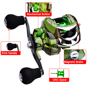 Horizon 18 + 1 Roulement Étanche Baitcasting Moulinet De Pêche À Grande Vitesse Carretilha Pesca Moulinet De Pêche avec Système De Freinage Magnétique - Product Image 5