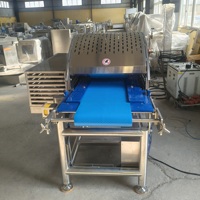 Trancheuse à viande horizontale automatique pour la production de shawarma, gyro, doner kebab, machine à découper en couches à haute efficacité