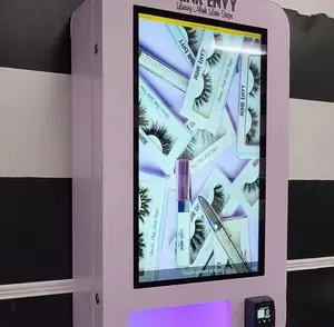 Jw Slimme Mini Aan De Muur Gemonteerde Automaat Met 32 Inch Touchscreen Wimpers Pers Op Nail Beauty Automaat Muntbediening