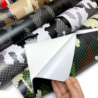 Film de camouflage pour voiture, moto et cyclomoteur, style désert numérique, autocollant de camouflage simulé en PVC