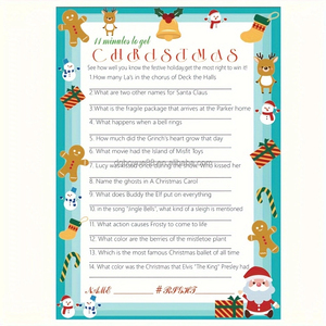 การ์ดเกมกิจกรรมวันขอบคุณพระเจ้าเทศกาลภาพยนตร์วันหยุดและเพลงสำหรับกลุ่มสำนักงานผู้ใหญ่ - Product Image 1