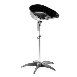 Gabbiano portatile parrucchiere unità di lavaggio FT35 Shampoo in plastica nera sedia per capelli/salone di bellezza soggiorno con caratteristiche di massaggio - Product Image 1
